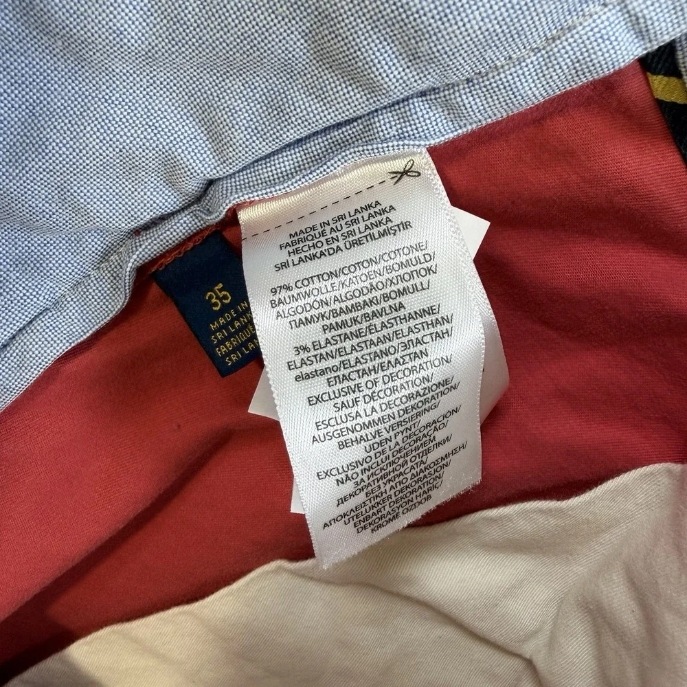 Polo Ralph Lauren Men's 35 Flat Front Chino Shorts Red Stretch 8
